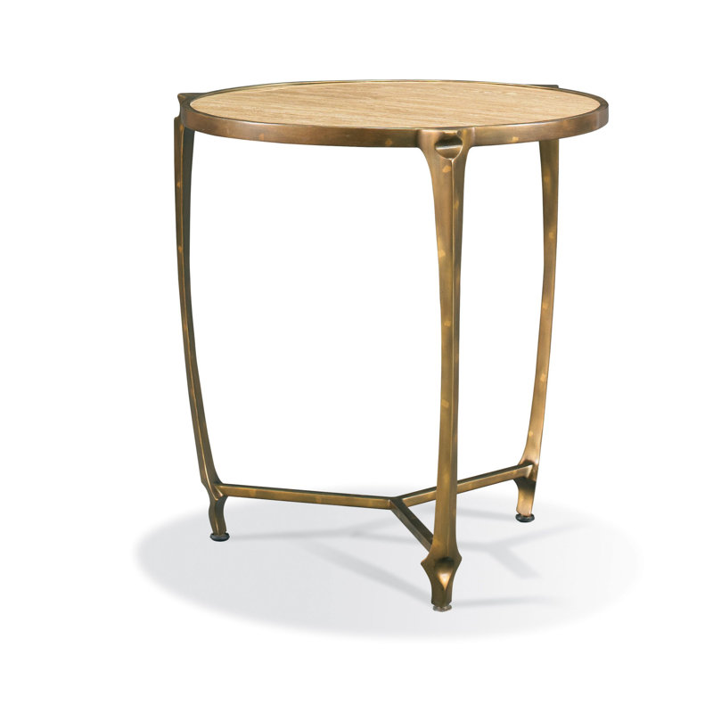 Stone Top End Table