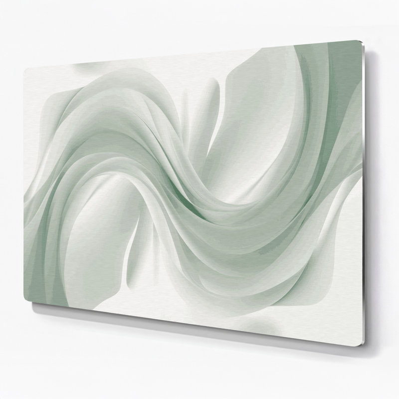 Gradient Abstract 78, art mural gris en métal, H 11 po x l 14 po