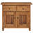 vidaXL Sideboard, Storage Cabinet with 2 Drawers 2 Doors, Solid Mahogany wood, 29.5''x11.8''x26''