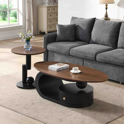 Ensemble de 2 tables basses gigognes