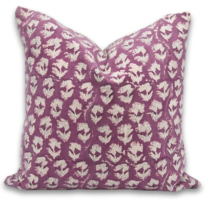 Fabdivine Superstar Handmade Hand Block Print Boho Pillow Cover Soft Cotton Floral Indian Home Décor Cushion Size-14X20 Inch