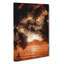 Palm Tree Sunset In Abstract - Wrapped Canvas-55337860