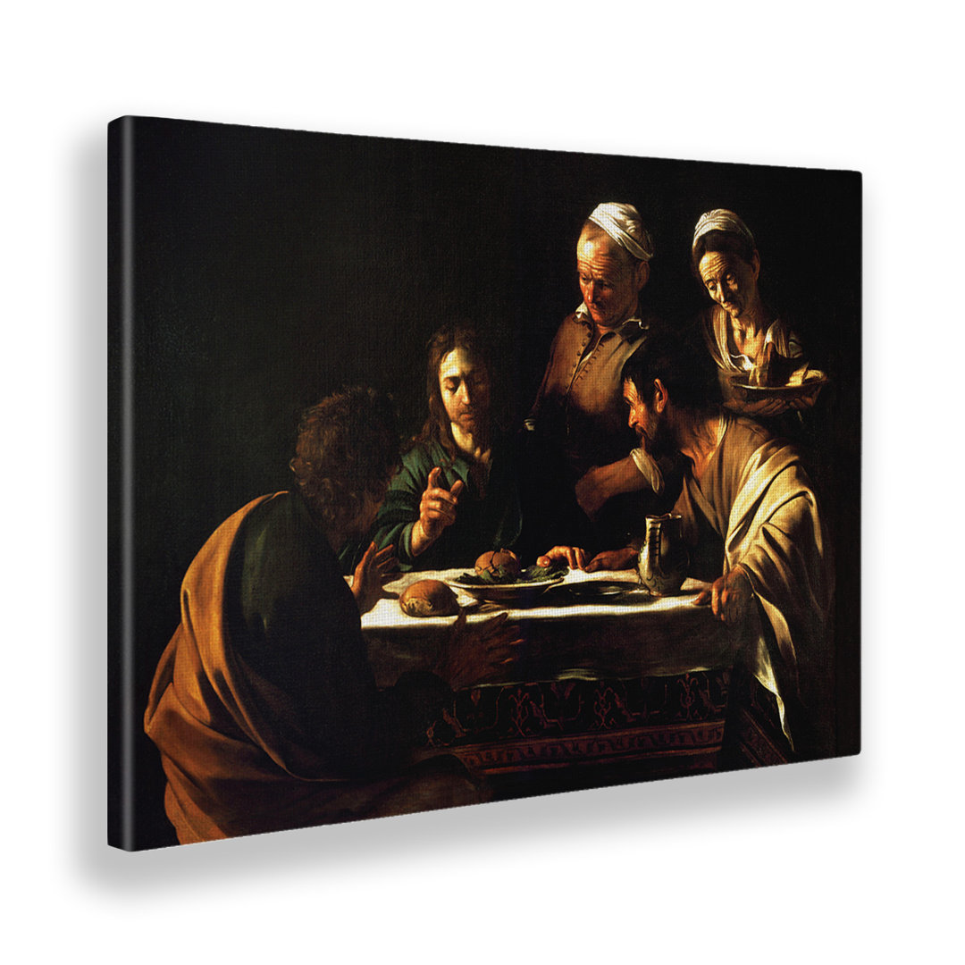 Wandbild Dinner in Emmaus von Caravaggio