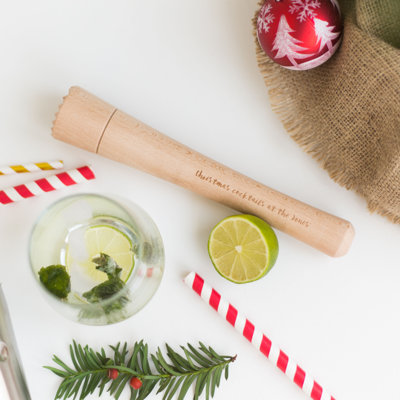 Hopson Personalised Christmas Cocktail Muddler