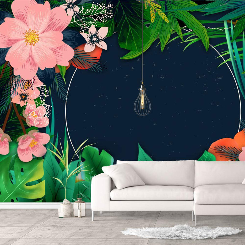 Peel & Stick Floral Border, 100" L x 144" W