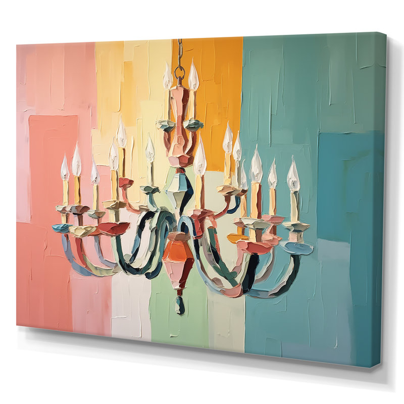 Lustre baroque Brilliance - lustre, art mural, Toile tendue, H 34 po x l 44 po x P 1,5 po