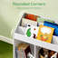 Bibliothèque pour enfants avec rangement, bibliothèque blanche pour enfants pour chambre à coucher, salle de jeux, bibliothèque pour tout-petits pour coin lecture, blanc, l 28,7 po x P 11,8 po x H 31,5 po