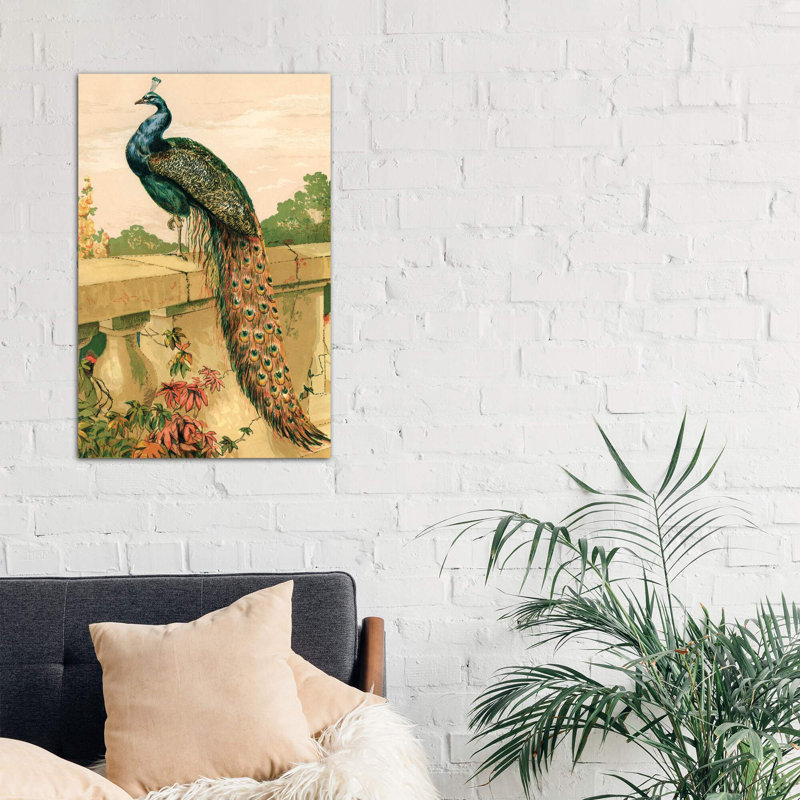 Peacock - Wrapped Canvas Print, 101.6 cm H x 66.04 cm W x 1.91 cm D