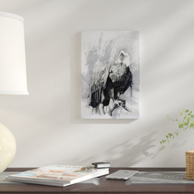 « chauve eagle drawing », reproduction d’impression sur toile