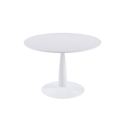 Table d'appoint contemporaine contemporaine style tulipe ronde blanche