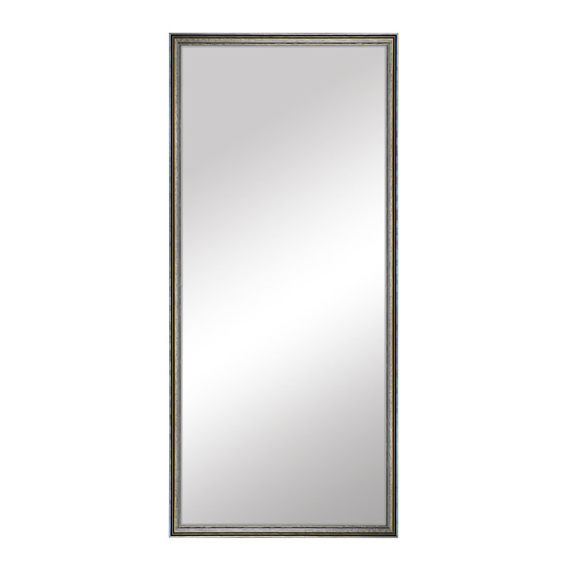 Cumberland Collection, Full Length Mirror, in a Pewter Finish, Ideal Dressing Room Mirror, True Reflections Glass, Wood Frame,  Lean Against Wall or Wall-Mounted