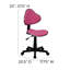  Chaise de bureau ergonomique et pivotante en tissu avec dossier et siège rembourrés-709034637