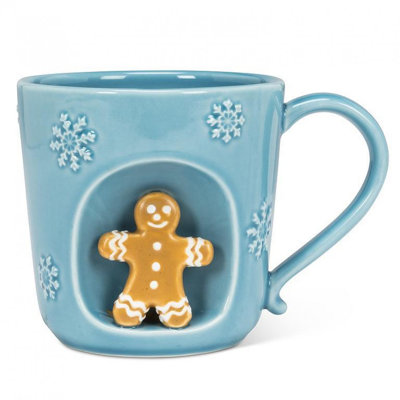 Snowflake With Gingerbread Man Mug