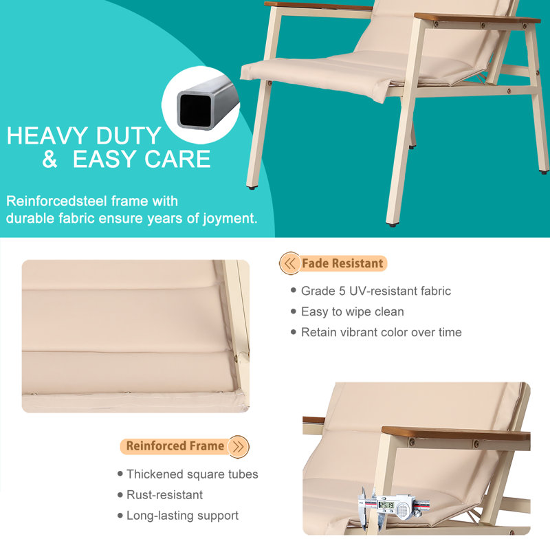 4-person Patio Set Beige Patio Conversation Sets