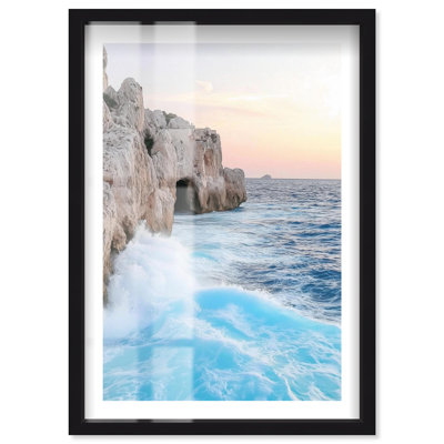 Coastal Crash I, photographie de voyage, boîte-cadre par Notoriart