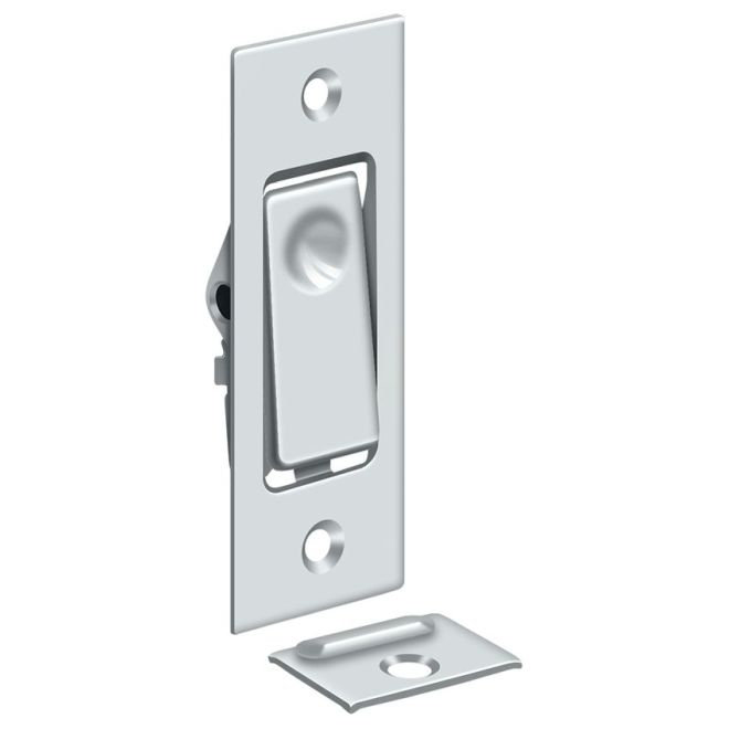 Boulons de porte Deltana PDB42U26; Jamb Bolt; Finition chrome brillant, Chrome poli