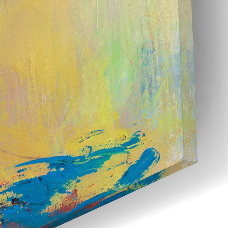  Art mural en verre «In Command» par Pat Saunders-White, 12 po x 16 po