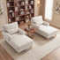 Jazie Upholstered Chaise Lounge With Adjustable Backrest (Set Of 2)