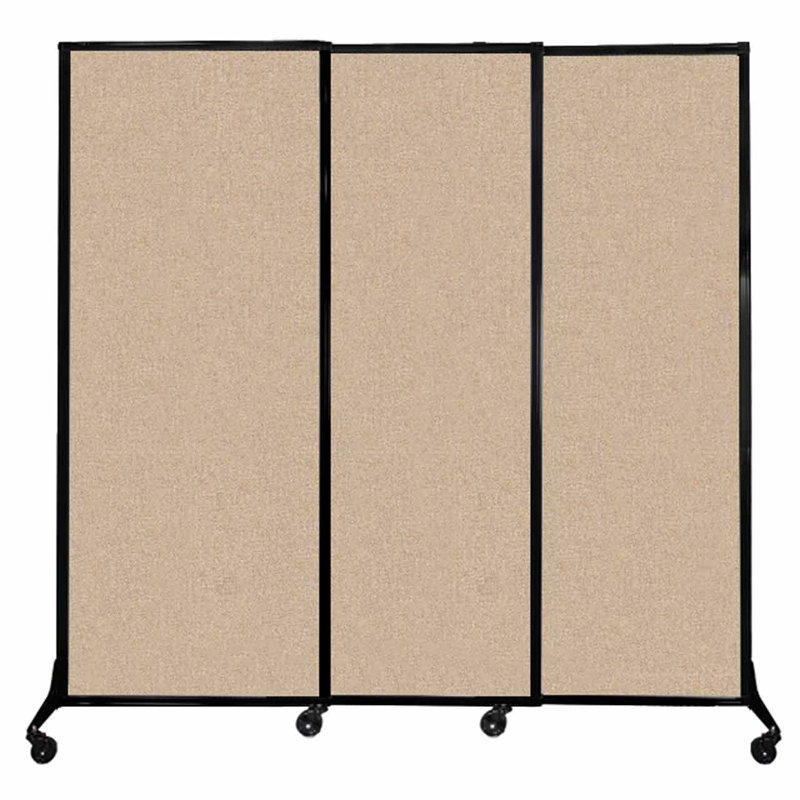 Cloison coulissante à 3 panneaux QuickWall, Beige, H 80 po x l 84 po