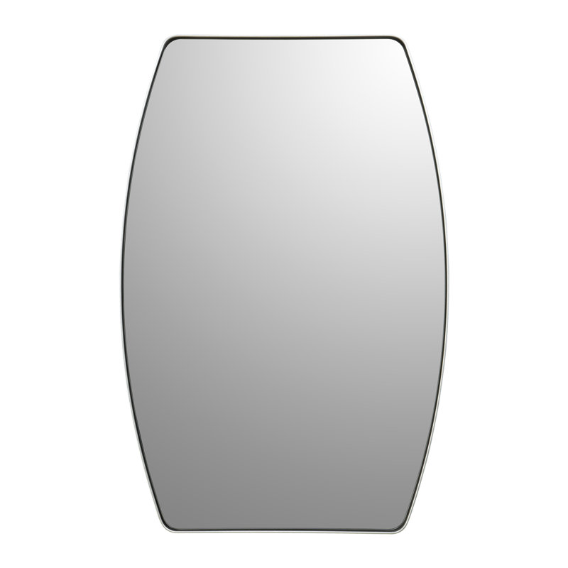 Atle Metal Wall Mirror, Silver, 36" x 24"