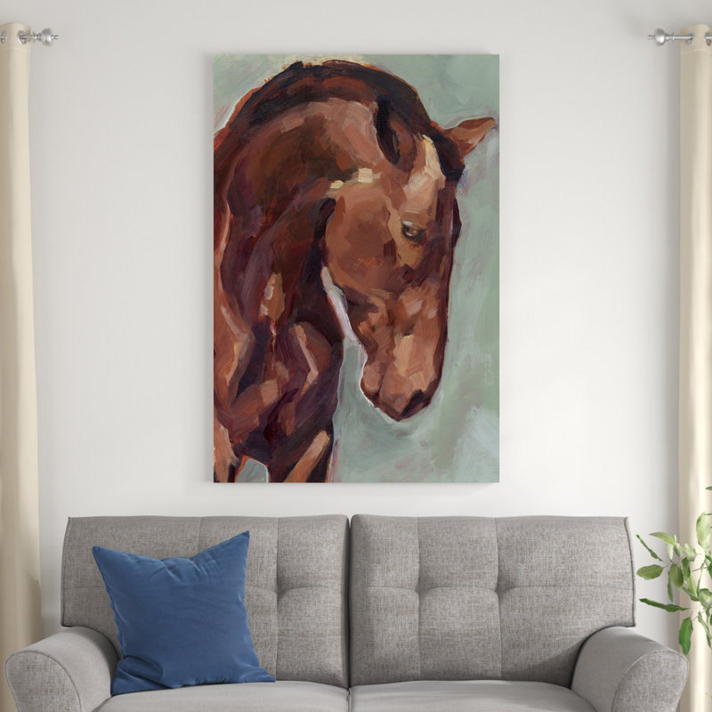 Peinture par numéro cheval II, H 48 po x l 32 po x P 1,25 po