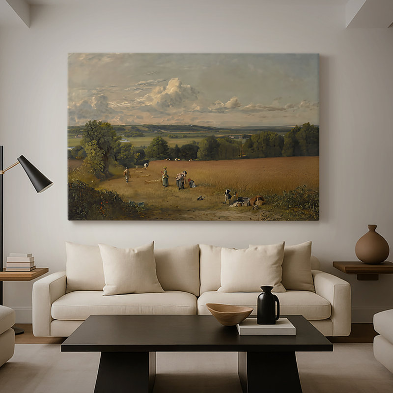 A Wheatfield-John Constable-Gallery, toile tendue-1816, 32 x 48