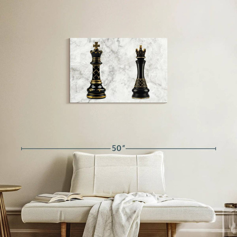 Senne Chess Royalties, 20" H x 30" W