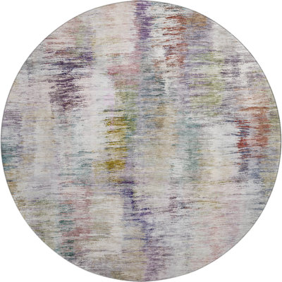 Premium Machine Washable Prisco Plum Rug