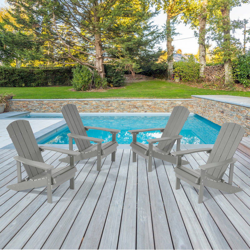 HIPS Adirondack Chair, Light Gray