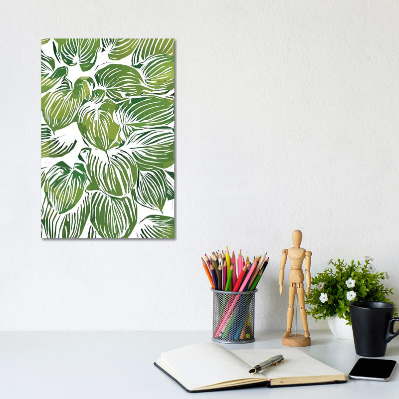 Wild Leaves III - Wrapped Canvas Painting, 20.32 cm H x 30.48 cm W
