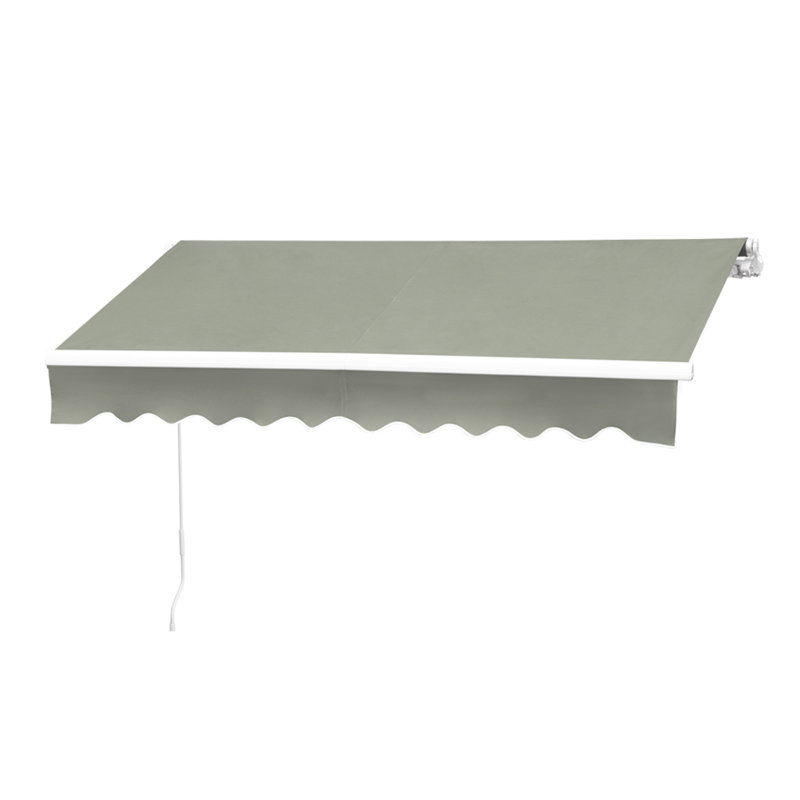 Sol 27 Outdoor 200cm W x 150cm D Fabric Cover Retractable Patio Awning, Grey