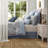 Piece Blue Jacquard Bedding Sets, Full Queen Comforter Set, Modern Bedroom