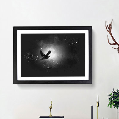 Flying Dove Bird - Picture Frame Graphic Art Print