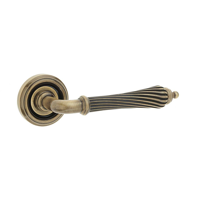 Giselle Passage Door Handle, Antique Bronze