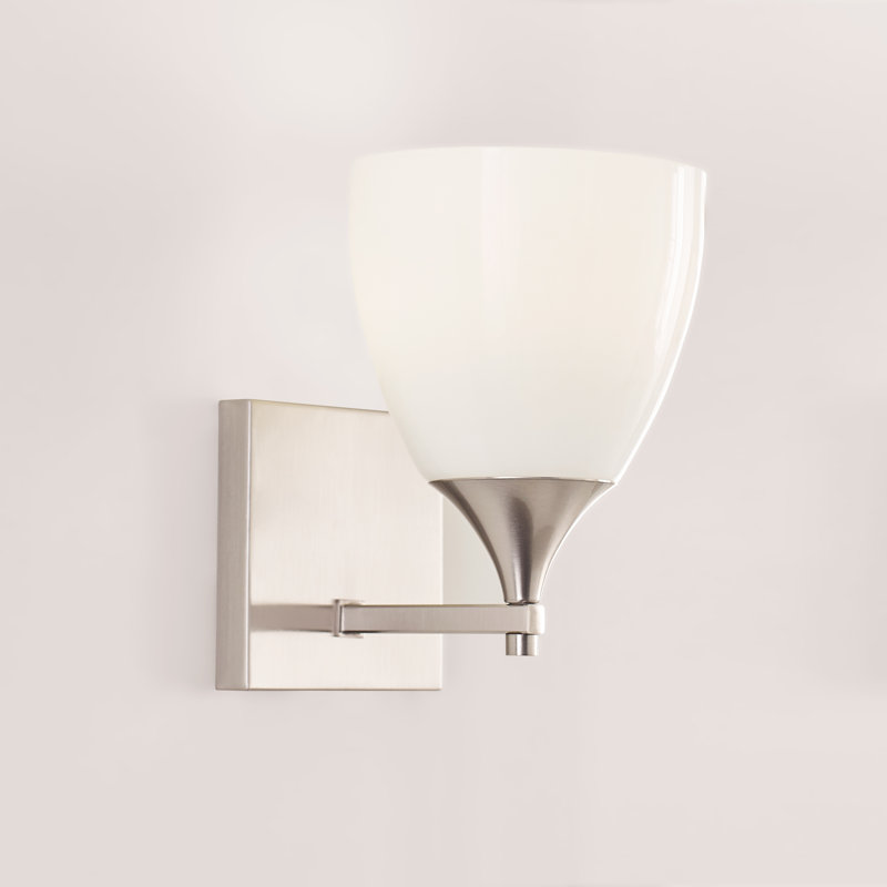 Petite applique murale 1 lumière Toffino, Acier brossé