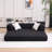 Cozyform Convertible Corduroy Sectional Couch With Ottoman & Pillows, Modular L Shaped Sleeper Sofa, Boneless Cloud Couch For Living Room Furniture, Ginge Yellow-211846677-211846686