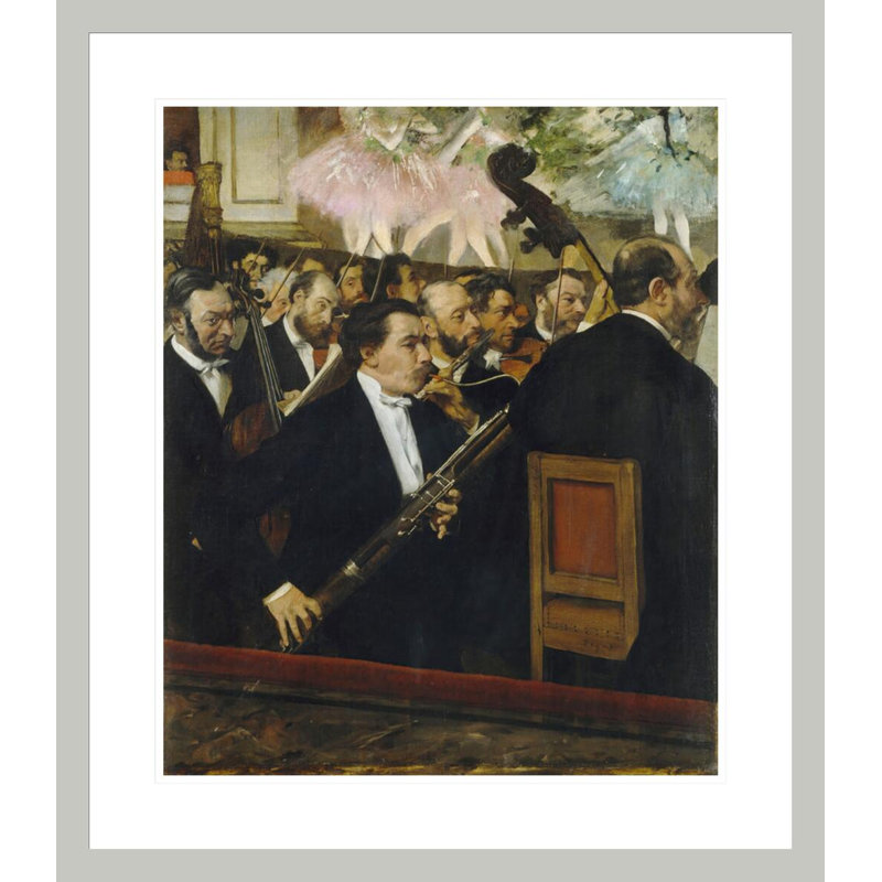 «L'orgue de l'Opera Desire Dihau (1833-1909) basson» par Edgar Degas, impression giclée encadrée, H 27 po x l 23,5 po
