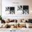 " Alpaca Llama Black And White Multi Piece Canvas Print " 2 - Pieces-326878537