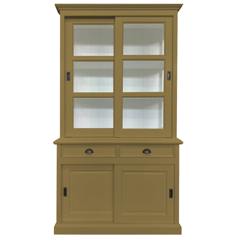Benjamin-James Display Cabinet, Green Brown