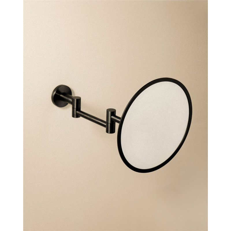 Davender Concave Mirror, Brushed Black