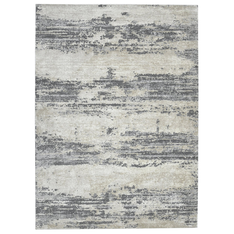 Tapis gris / beige Nealle, Rectangle 2 pi x 3 pi