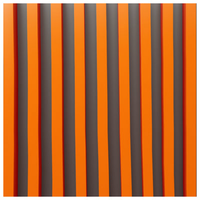 Orange Vertical Stripes Shower Curtains Extra Long