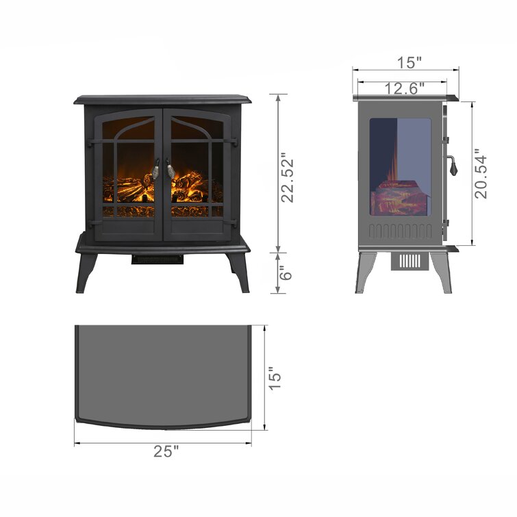 Minocqua Infrared Electric Stove Winston Porter