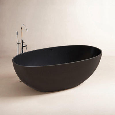 Forma 61" Solid Surface Soaking Bathtub