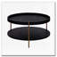 2-Piece Modern 2 tier Round Coffee Table Set for Living Room