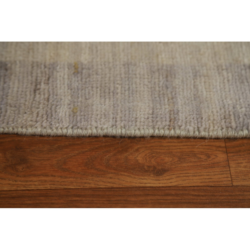 Tapis de style oriental végétal noué à la main Art Deco 9 x 12