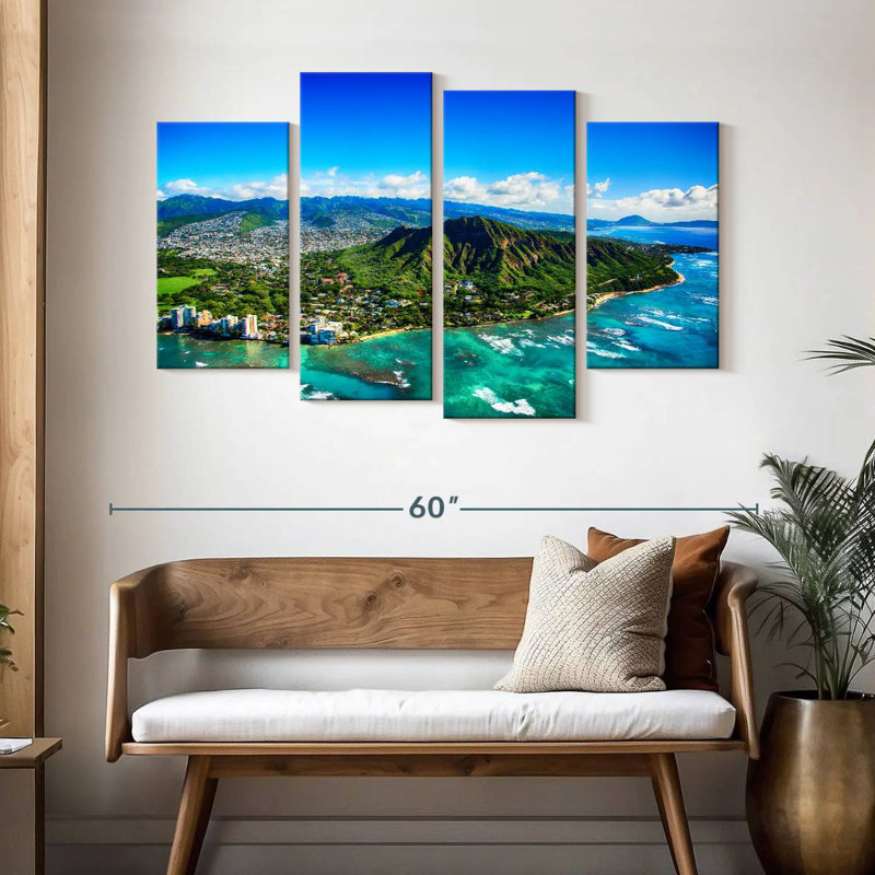 Harpa Diamond Head View, 32" H x 52" W