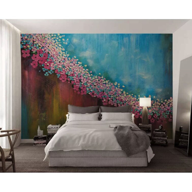 GK Wall Design Floral Wall Mural | Wayfair