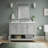 Keisha 49'' Single Bathroom Vanity with Carrara Marble Top-1981344699