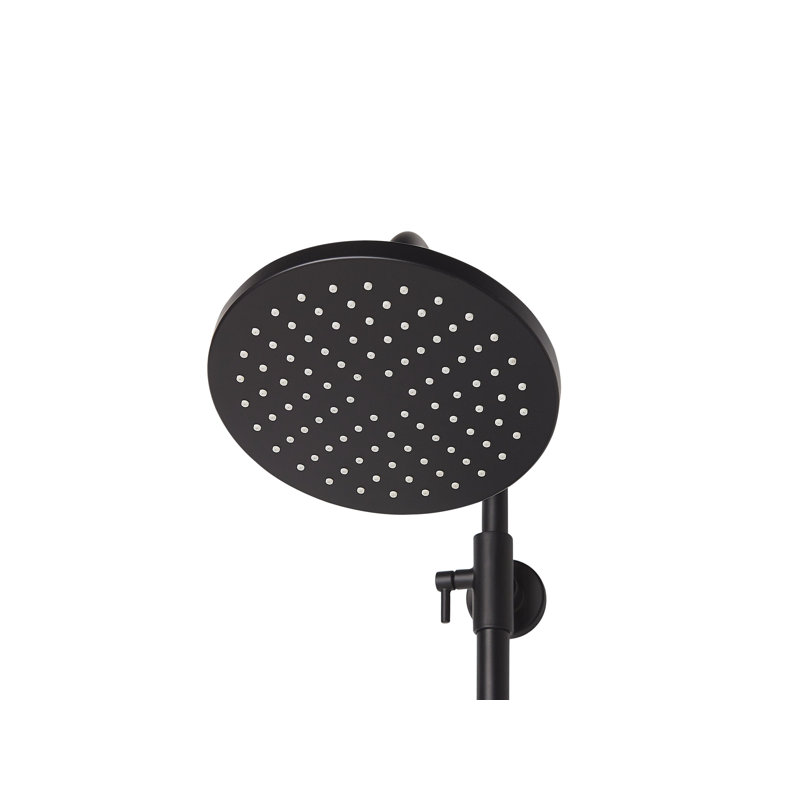 Milsom Thermostatic Shower with Dual Shower Head, Black